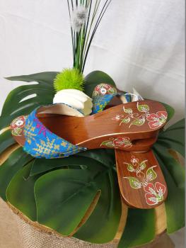 Batik Wooden Sandals - Ball