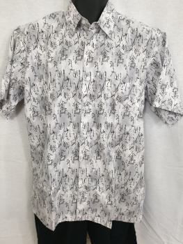 Shirt with Motif - abstract 1