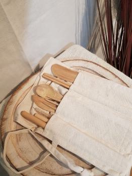 Bamboo Cutlery set to go