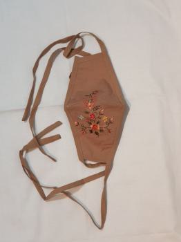 Maske/Mundschutz mit Stickerei 2