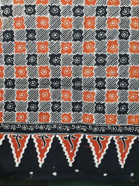 Batikstoff - dunkelbraun aus Tuban