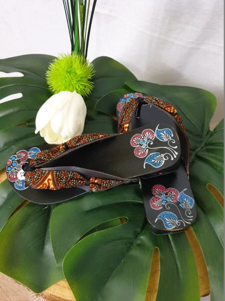 Kinder Batik Holzsandalen 2