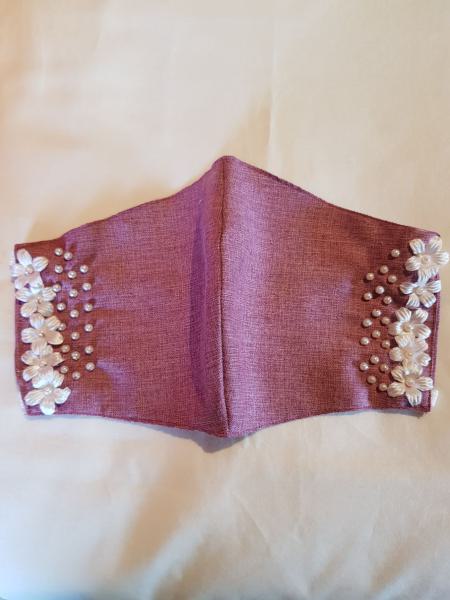 Nose and mouth Mask with pearls 2
