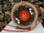 Rattan Bag with Woodplates Deco