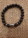 Lava stone bracelet-Budha