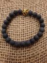 Lava stone bracelet-Lion